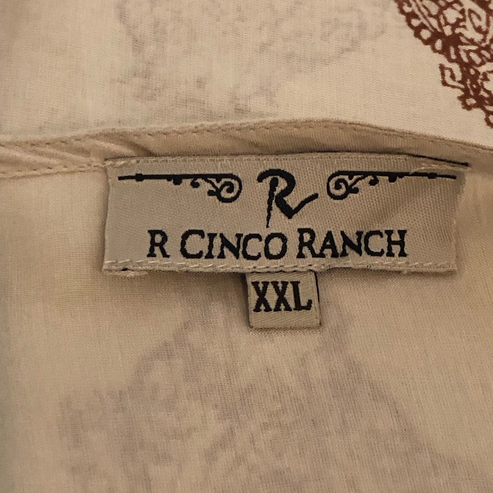 CINCO RANCHO XXL Shirt Blouse Southwest Beaded Top - Picture 5 of 5